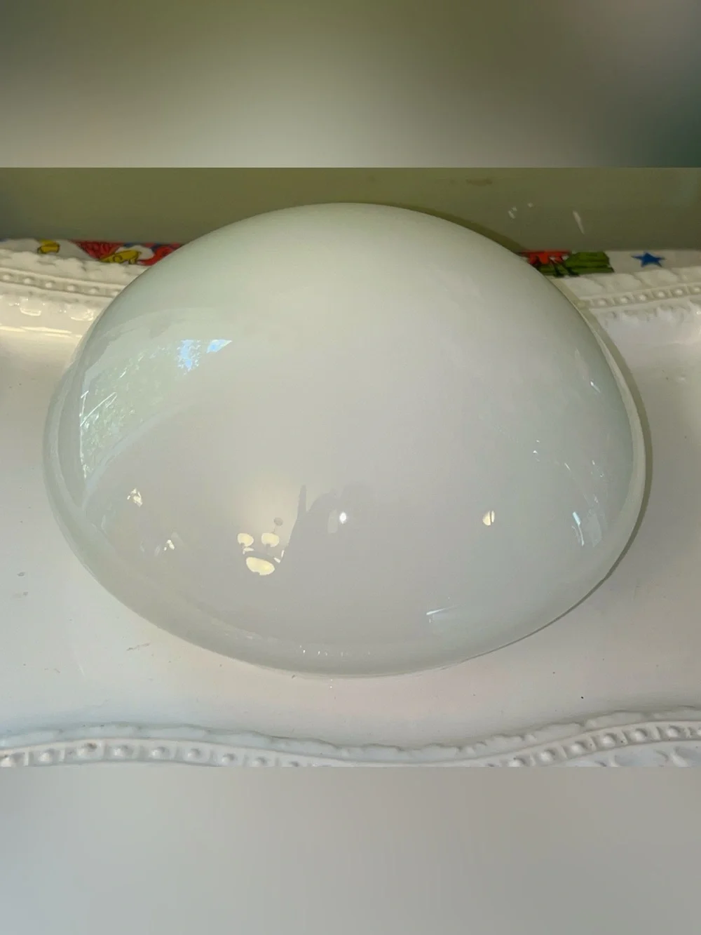 White Glass Globe Light Shade Replacement